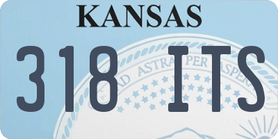 KS license plate 318ITS