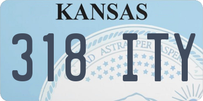 KS license plate 318ITY