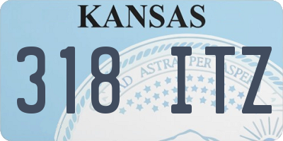 KS license plate 318ITZ