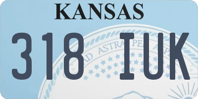 KS license plate 318IUK