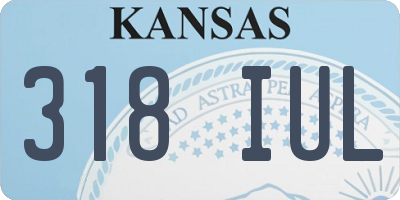 KS license plate 318IUL