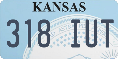 KS license plate 318IUT