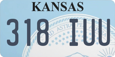 KS license plate 318IUU