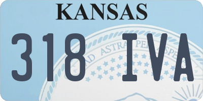 KS license plate 318IVA