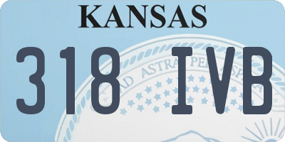 KS license plate 318IVB