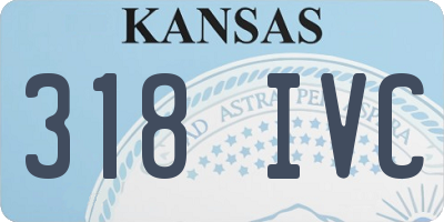 KS license plate 318IVC