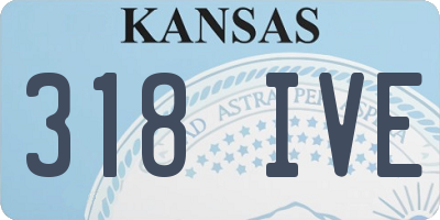 KS license plate 318IVE