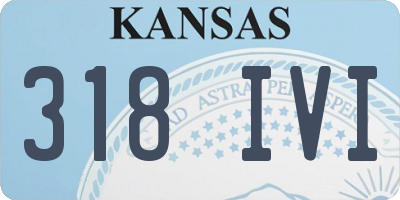 KS license plate 318IVI