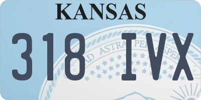 KS license plate 318IVX
