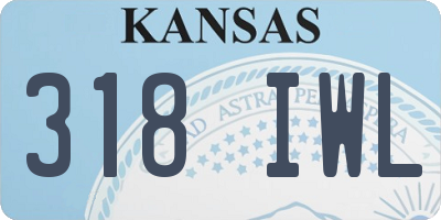 KS license plate 318IWL