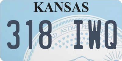 KS license plate 318IWQ