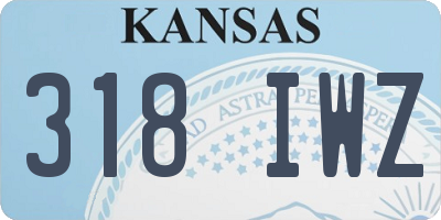 KS license plate 318IWZ
