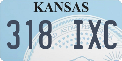 KS license plate 318IXC