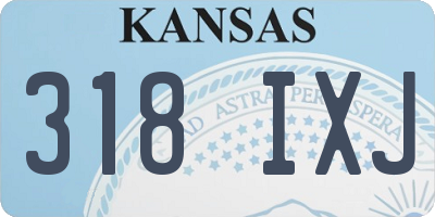 KS license plate 318IXJ