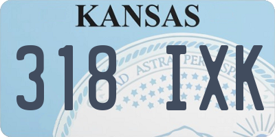 KS license plate 318IXK