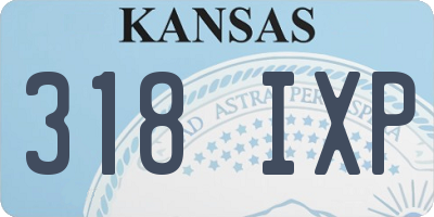 KS license plate 318IXP
