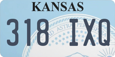 KS license plate 318IXQ