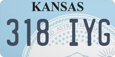 KS license plate 318IYG