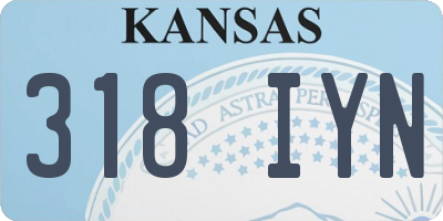 KS license plate 318IYN