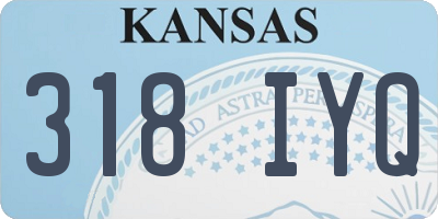KS license plate 318IYQ