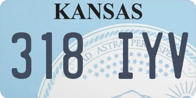 KS license plate 318IYV