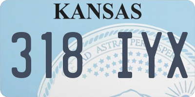 KS license plate 318IYX