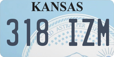 KS license plate 318IZM
