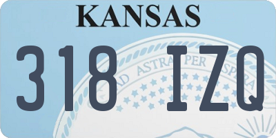 KS license plate 318IZQ
