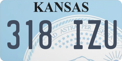 KS license plate 318IZU