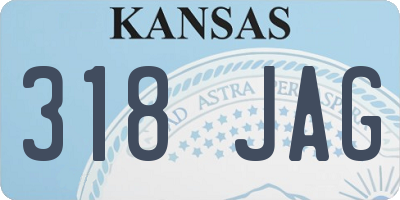 KS license plate 318JAG