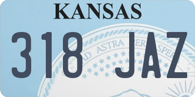 KS license plate 318JAZ