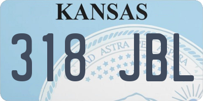 KS license plate 318JBL