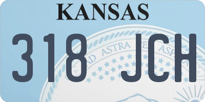 KS license plate 318JCH