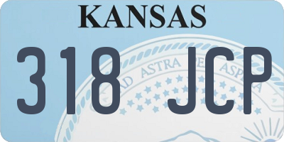KS license plate 318JCP