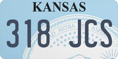 KS license plate 318JCS