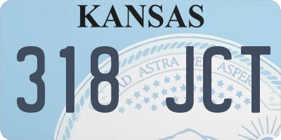KS license plate 318JCT