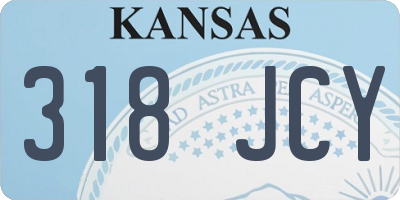 KS license plate 318JCY