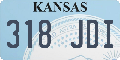 KS license plate 318JDI