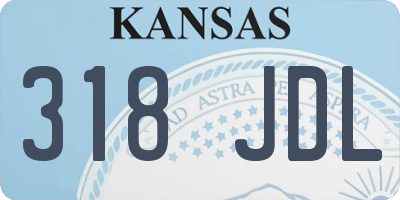 KS license plate 318JDL