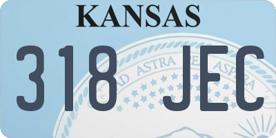 KS license plate 318JEC