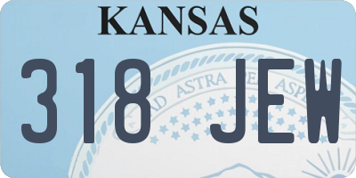 KS license plate 318JEW