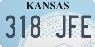 KS license plate 318JFE