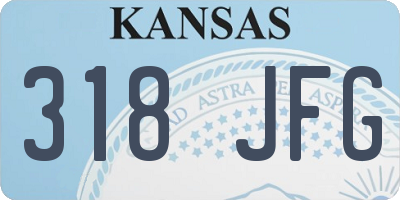 KS license plate 318JFG