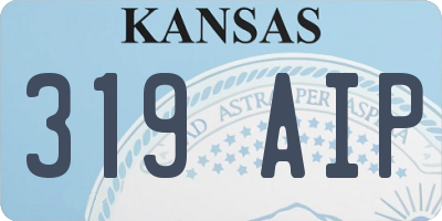KS license plate 319AIP