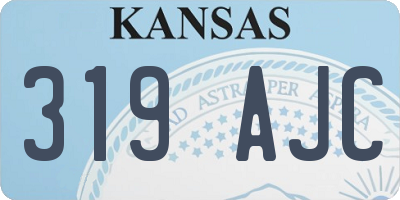 KS license plate 319AJC
