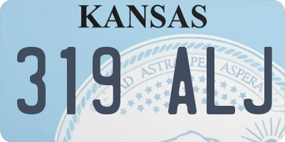 KS license plate 319ALJ