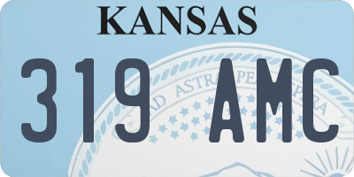 KS license plate 319AMC