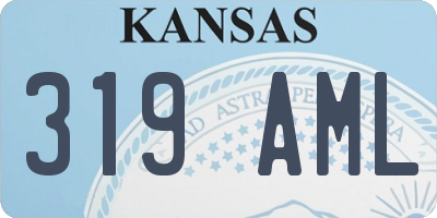 KS license plate 319AML