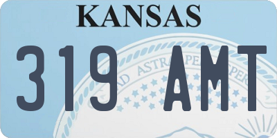 KS license plate 319AMT