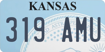 KS license plate 319AMU